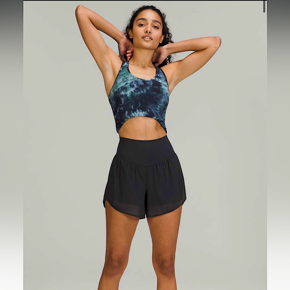 BRAND NEW Size 2 Black Lululemon Nulu and Mesh High-Rise Yoga Short 3.5"